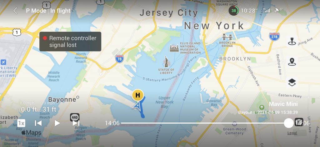 My New York Harbor Drone Flight Map